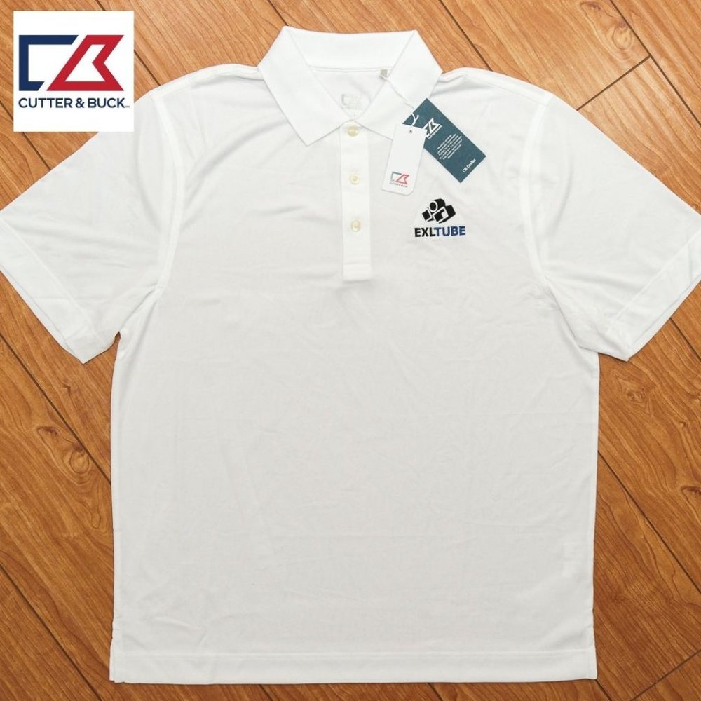 Cutter & Buck Mens Polo Shirt Exltube Breathable
